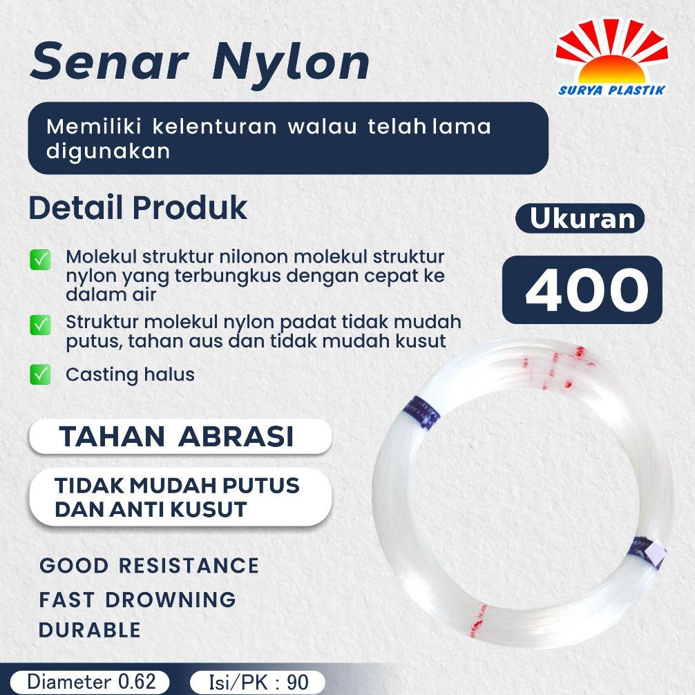 Senar Cap Ikan Kakap  Ukuran 400 (25)  per Roll /Tali Senar Pancing / Senar Layangan
