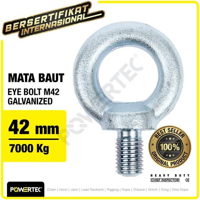 Eye Bolt / Mata Baut Galvanized M42 POWERTEC