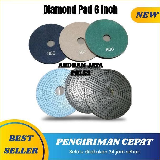 Diamond Pad 6 inch Polishing Pad Diamond Batu Gerinda