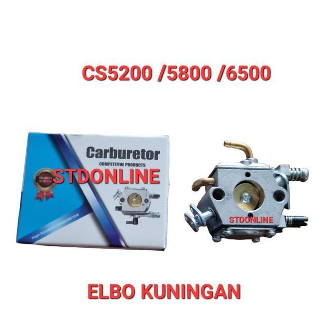 Karburator Mesin Gergaji Kayu Cs5200 /Cs5800/ 6800 / Chainsaw Kuningan