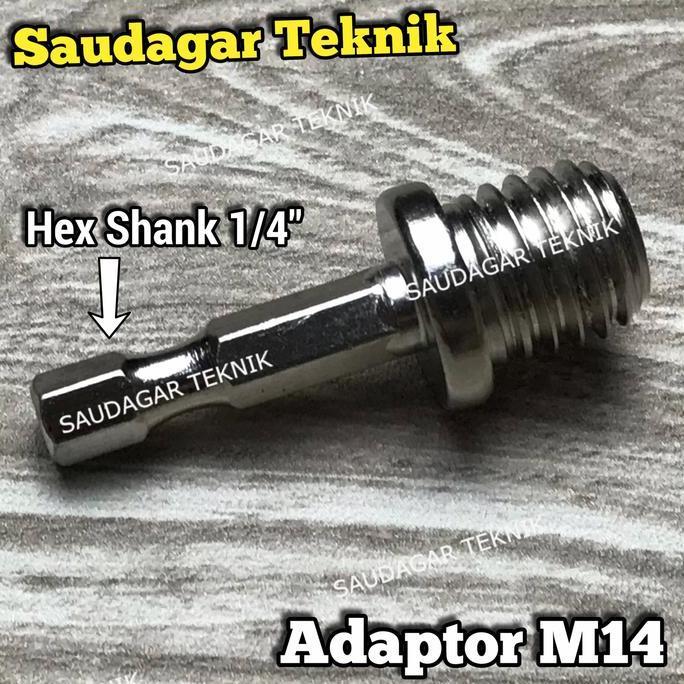 Adaptor M14 M 14 Adapter Sambungan Pad Poles Untuk Mesin Bor