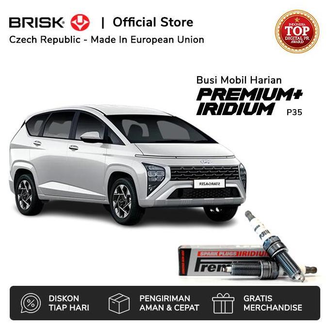 Busi Mobil Hyundai Stargazer Brisk Premium Iridium P35 Murah