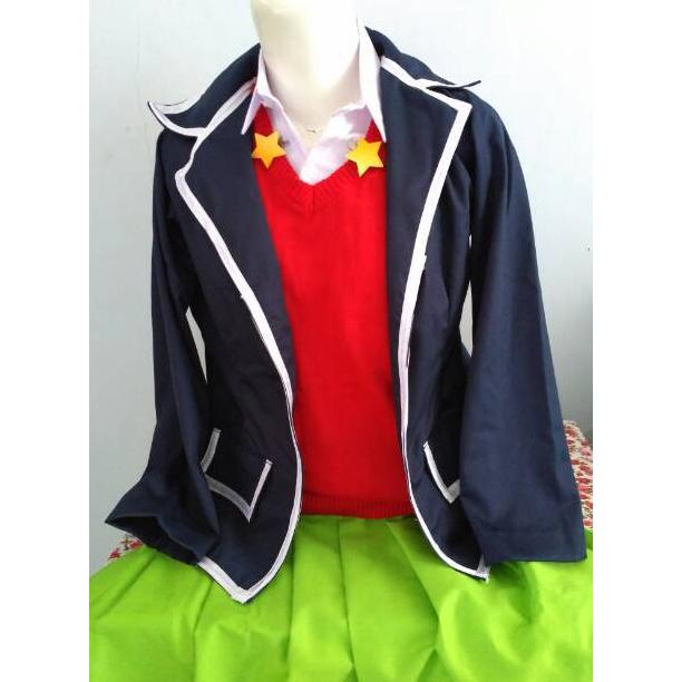 Kostum Cosplay Seifuku Itsuki Nakano Anime Go-Toubun High Quality Diskon