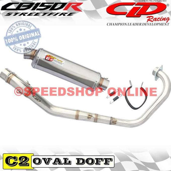 TERBARU - knalpot cld honda cb150r original type c2 oval doff