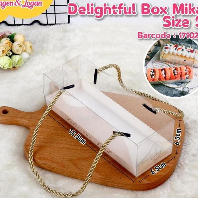 BOX MIKA PERSEGI PANJANG / DUS MIKA CAKE DAN PUDING
