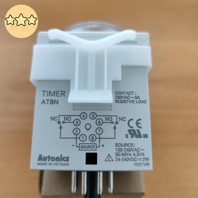 At-8N Timer Autonics At8N Autonic Power Supply 100-240Vac , 24-240Vdc