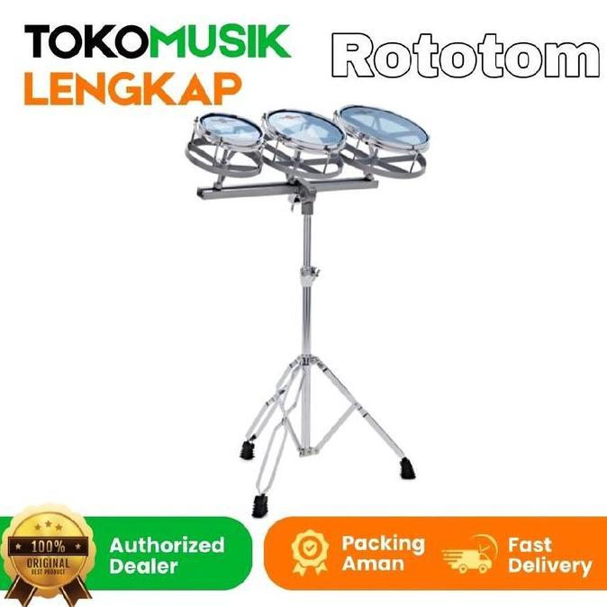 Rototom Drum With Stand Precussion Rototom Set With Stand