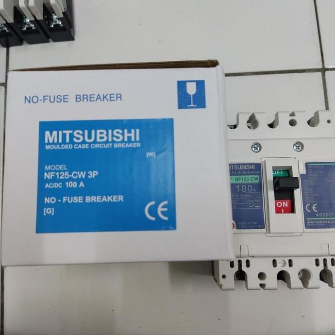 Mccb Breaker Mitsubishi Nf-125Cw Nf125Cw 100A Nf125-Cw 100A