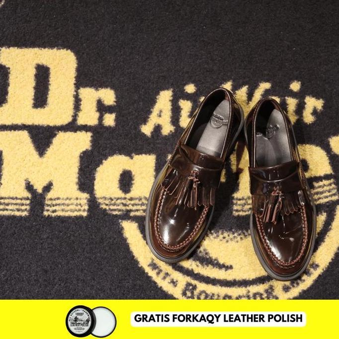 Sepatu Dr. Martens Adrian Tassel Cherry Red Arcadia