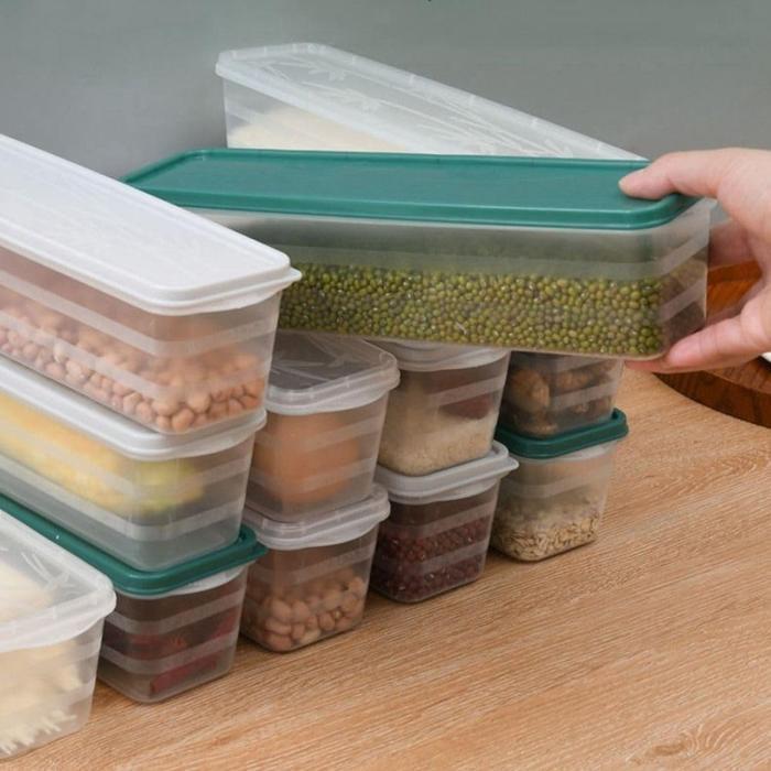 Food Container Box Toples Panjang Putih Plastik