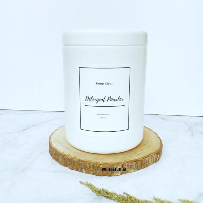 Toples Jar 1000 ml untuk Laundry organizer free label Cream Cream - DETERGENT CREAM