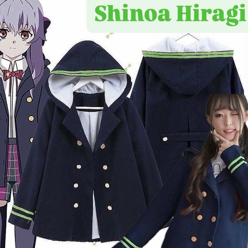 Shinoa Hiragi Jacket Cosplay Anime Navy Diskon