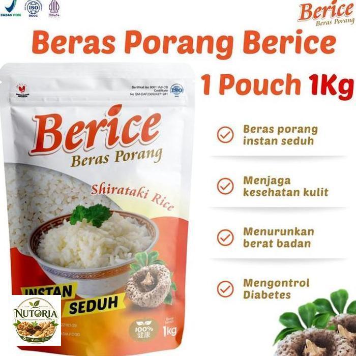 BERICE PORANG 1 KG - Beras Porang Instan Seduh Kemasan 1 KG