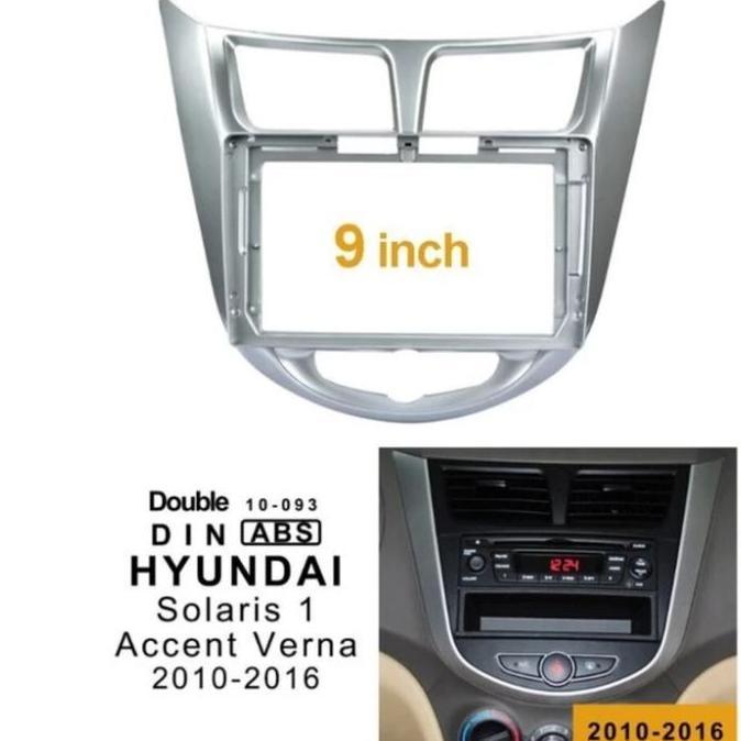 Frame Panel Hyundai Verna I25 Accent 9 Inchi 2010 Up Auto Ac Silver Restock