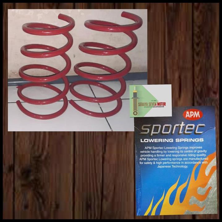 DISKON LOWERING SPRING PER CEPER DEPAN RUSH TERIOS APM SPORTKIT 2PC 