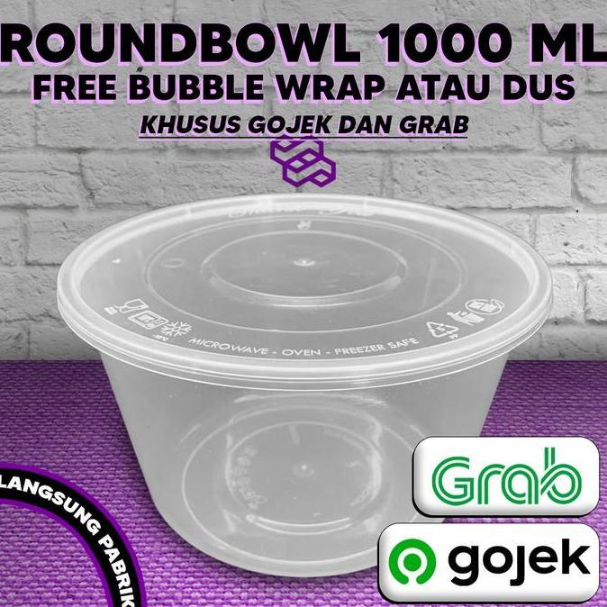 THINWALL MANGKOK BULAT 1000 ML / THINWALL ROUNDBOWL 1000ML OK