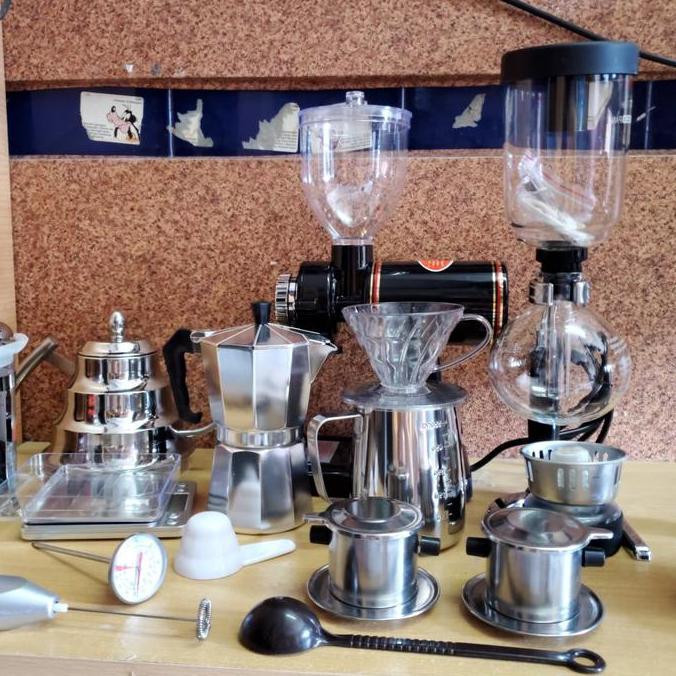 Paket kedai Kopi lengkap. Coffee maker set cafe. Paket alat cafe