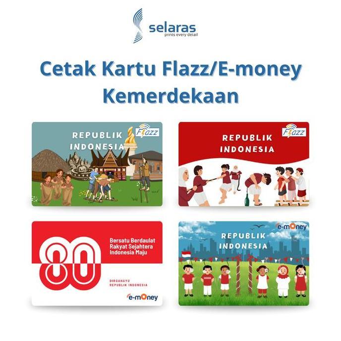 Oktaverinageola - Kartu Flazz Bca Emoney Mandiri Kemerdekaan 17 Agustus Souvenir 17An Indonesia
