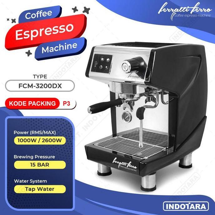 Mesin Kopi Espresso / Espresso Machine Ferratti Ferro FCM3200DX