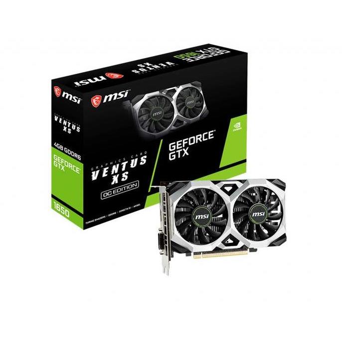 TERBARU - MSI GTX 1650 VENTUS XS 4G OC GDDR6 4GB 128BIT GTX1650 VGA NVIDIA