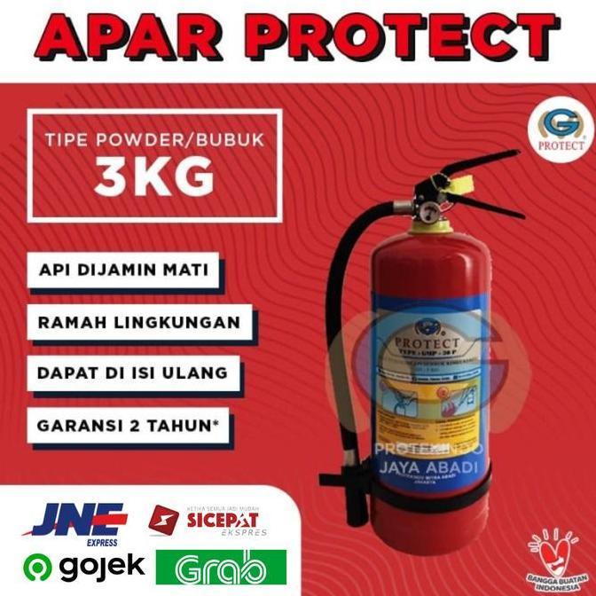 TERBARU - APAR 3kg PROTECT / APAR Powder 3 kg / Alat Pemadam Api / Tabung APAR