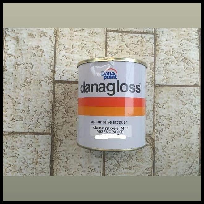 TERLARIS CAT VESPA DANAGLOSS WARNA VESPA ORANGE ORIGINAL BARU SEGEL !!!!