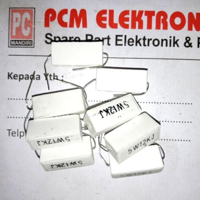 R 12K 12KOHM 12 K 5W 5WATT 5 WATT RESISTOR KAPUR PCMED