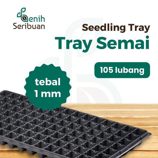 TRAY SEMAI POT TRAY TEBAL 1 MM LUBANG 105 MEDIA TANAM SEMAI BENIH