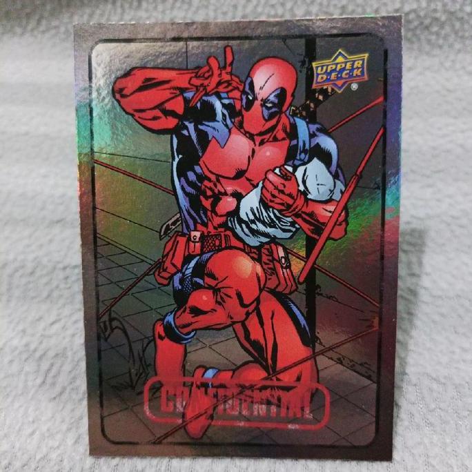 Upper deck marvel dossier 2015 deadpool foil