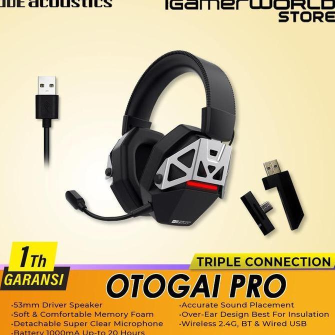 dbE Otogai Pro Wireless Gaming Headset - Detachable Microhone and Cable