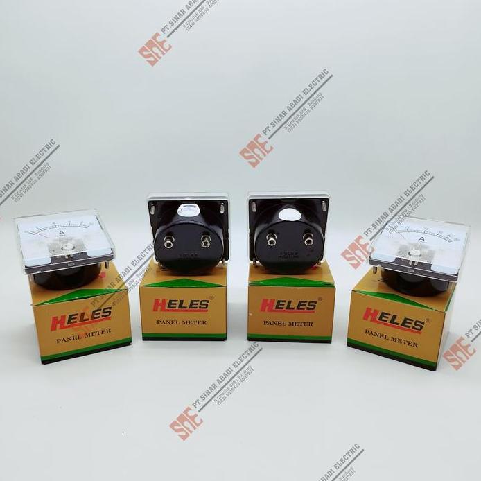 Ampere Amper Meter Panel Heles CR52 Analog 10A 15A 30A 50A