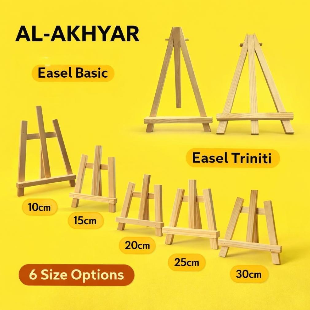 NEW Mini Easel Stand Tripod Kayu Wooden Easel Holder Mini 10 cm sd 40 cm Sandaran Hp Dan Kanvas Luki