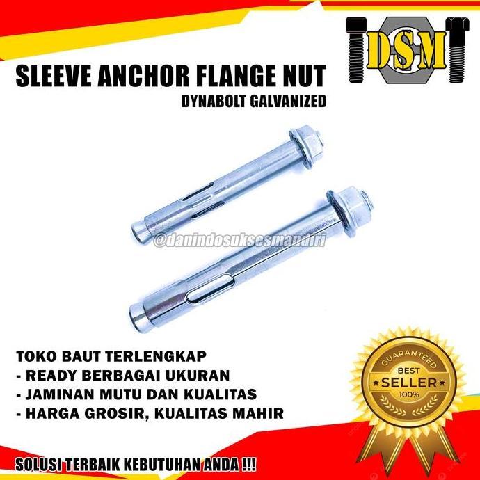 Galvanis / Dynabolt Putih M12X120 / Dinabolt M12 / Sleeve Anchor Bolt 12 Cm