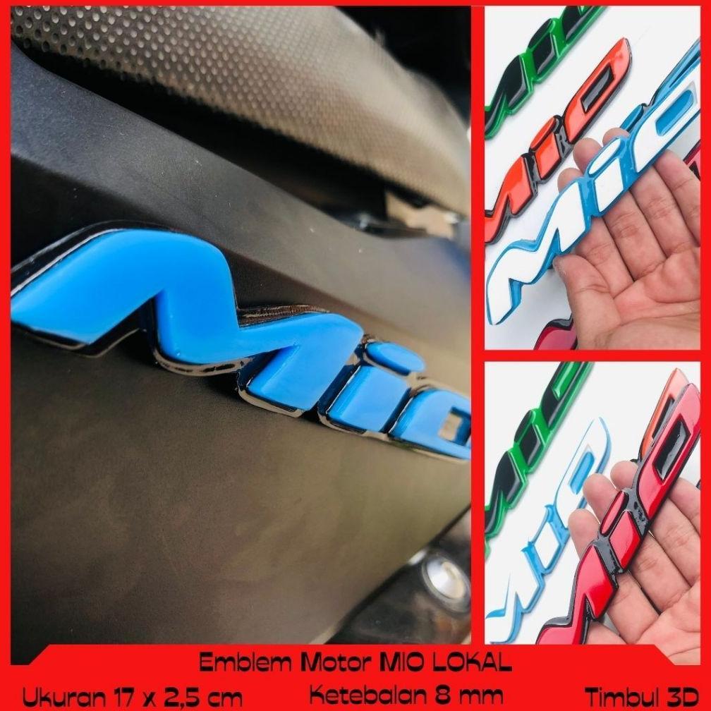 EMBLEM MOTOR MIO VARIASI AKSESORIS SEPEDA MOTOR EMBLEM TIMBUL BUKAN STIKER YAMAHA MIO