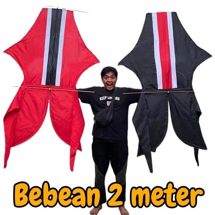 hanya disini] Layangan Bebean Kain 2 meter Jumboo - Layang layang Bebean knockdown - Layangan bebean