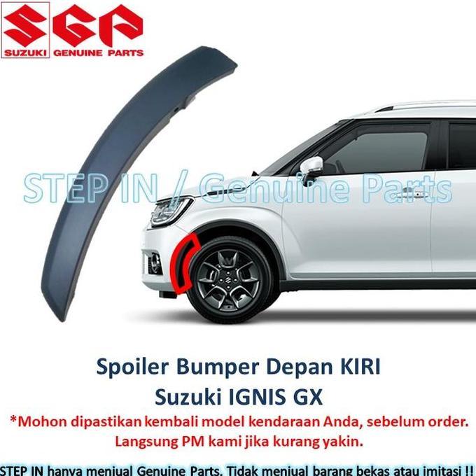 Spoiler Bumper Depan samping SUZUKI IGNIS GX cover list garnish garnis hitam bemper front side Car k