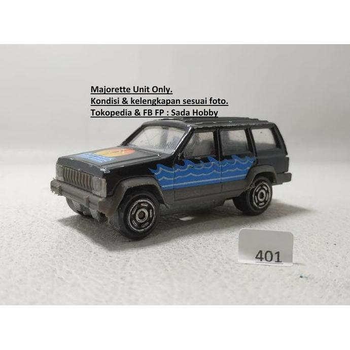 MAJORETTE JEEP CHEROKEE BEACH HITAM UNIT ONLY MINUS SADHO