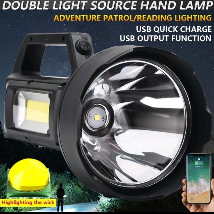 Senter Led Waterproof Super Terang 4 Mode + Cob Usb Charging - Yd 899