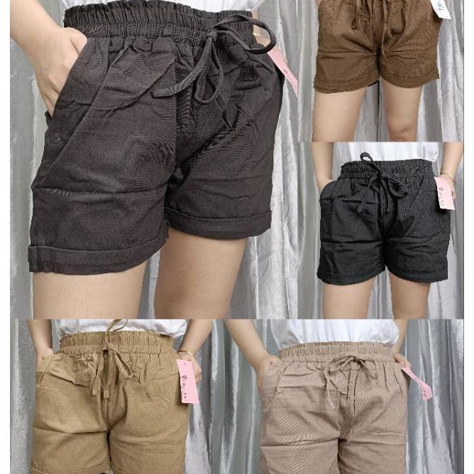 Celana Wanita Hot Pant Stretch Tebal Simple Me/ Celana Pendek Stretch Tebal Simple Me