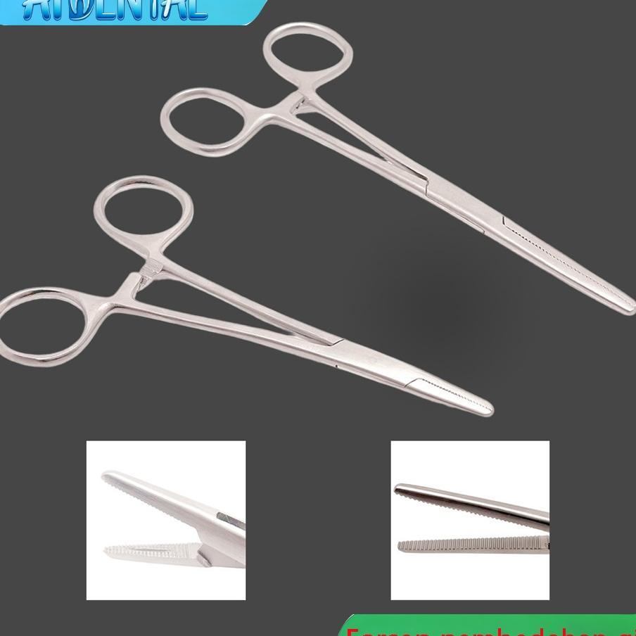 Premium Stainless Steel Hemostat Forceps (Locking Clamps) | Alat Penjepit Bedah Medis Tahan Karat - 