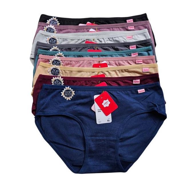 DS195 - Cd Wanita Sorex 1227 Bahan Katun | Celana Dalam Cewek Sorek Mini Model Pinggang Isi 6 Pcs