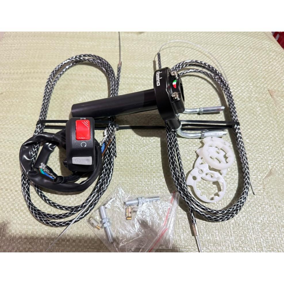 Paket Hemat Gas Spontan + L Gas Cnc + 2Kabel Gas Serat Carbon Sonic Fu Vixion Nmax Pcx Vario125/150 