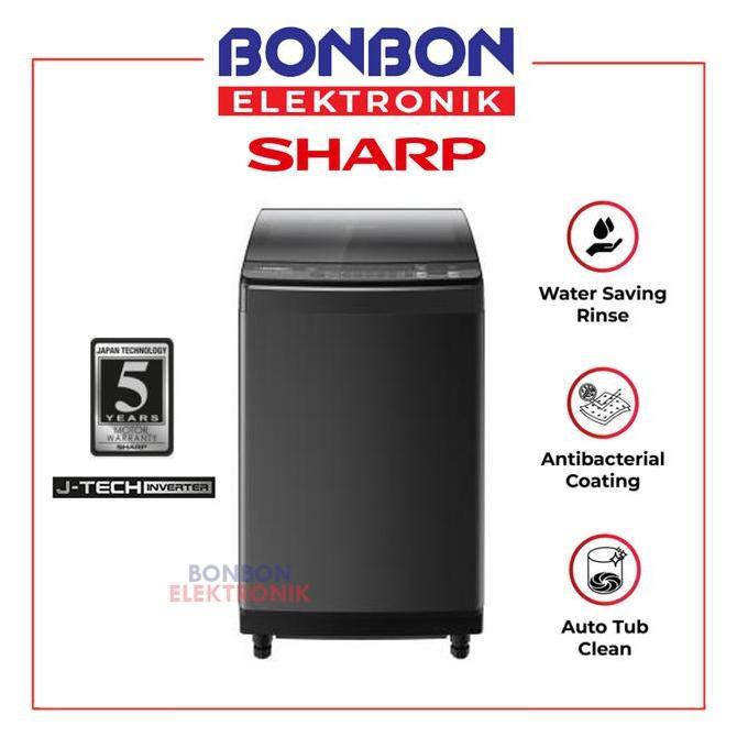 Bebasaja- Sharp Mesin Cuci 1 Tabung 9.5Kg Es-M9500Xt-Sa / Esm 9500 Xtsa / 9500Xt