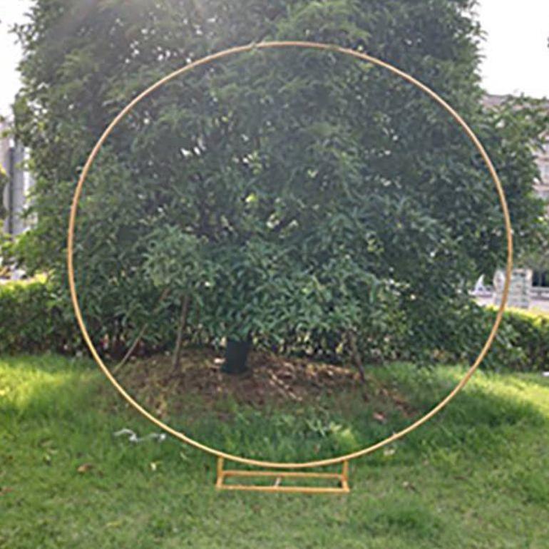 LINGKAR BESI /Standing flower lingkaran / Backdrop flower lingkaran/ wedding / pergola besi dekorasi