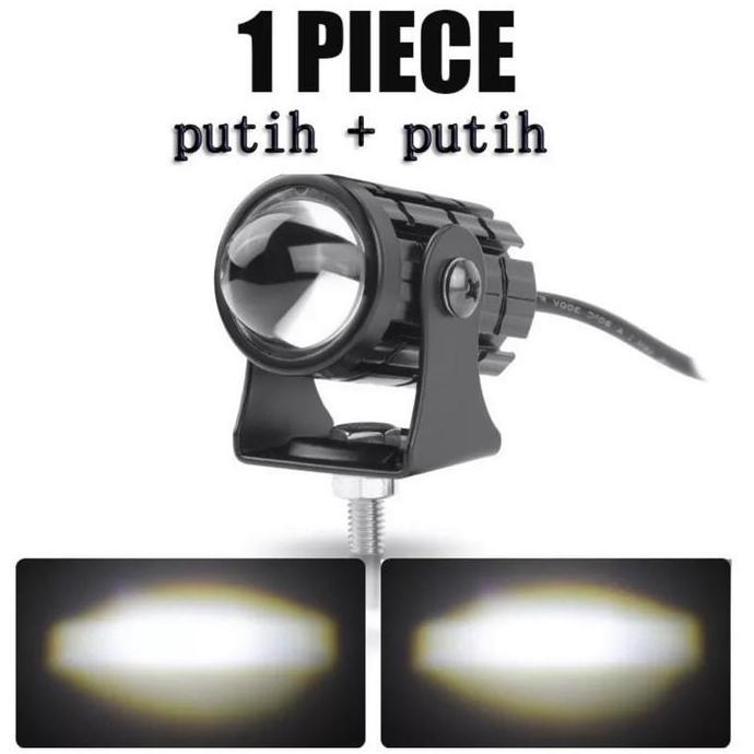 LED LAMPU SOROT LASER/Mini D2 Laser Gun/Lampu Tembak Sorot Foglamp tambahan motor/mobil
