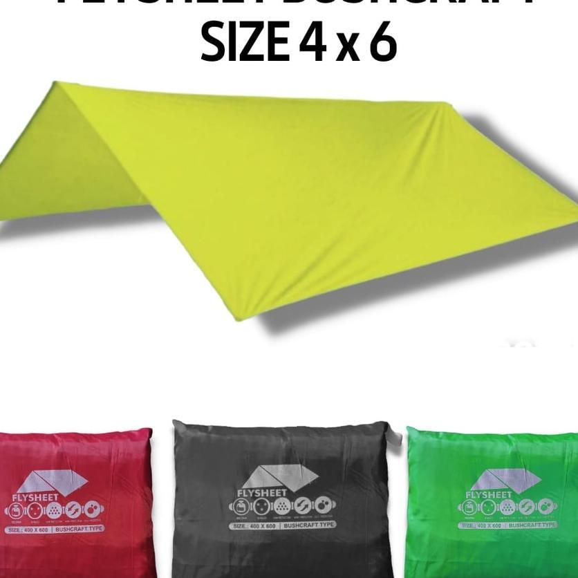 Flysheet 4X6 Bushcraft  Bivak Trap Trend Flysheet 6X4 Tutup Tenda / Flysheet 4X6 Waterproof / Flyshe