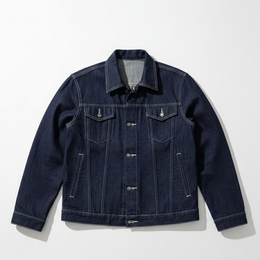 Jaket Denim 14Oz - Jaket Jeans Pria - Jaket Denim Trucker - Raw Denim