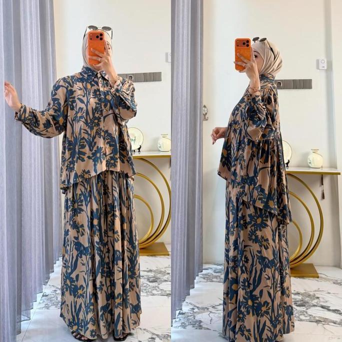 Oioioi- Jelita Set Rayon Atasan Dan Bahan Kulot
