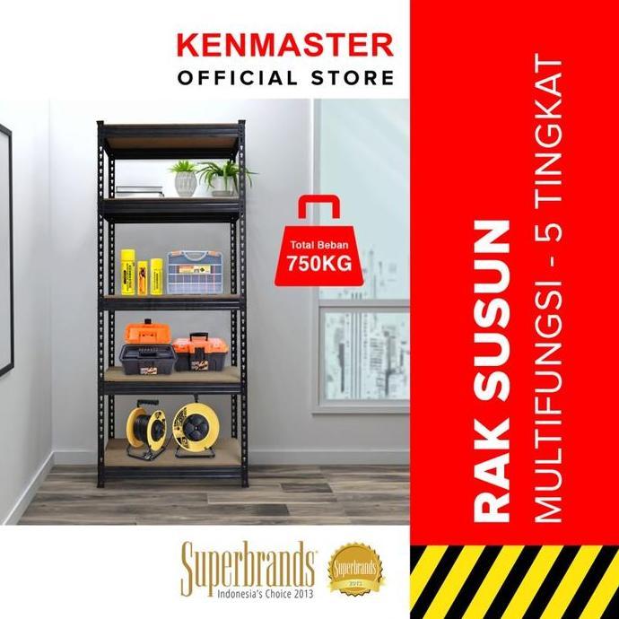 LAMPOM KENMASTER RAK 5 SUSUN SERBAGUNA BESI Multipurpose Penyimpanan Dapur