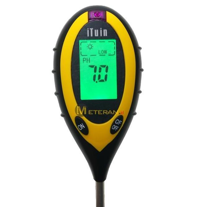 Ituin 4In1 Ph Meter Tanah Digital Original